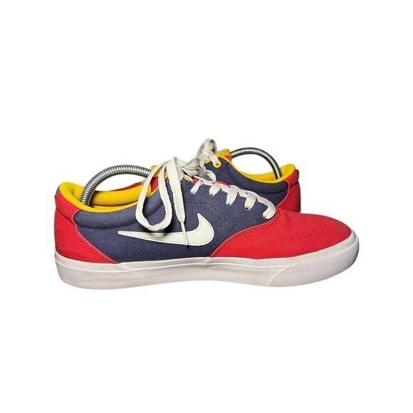 Nike Charge Solarsoft SB University Red, Navy & Yellow Canvas Shoes Men Size 9.5 - Picture 3 of 12